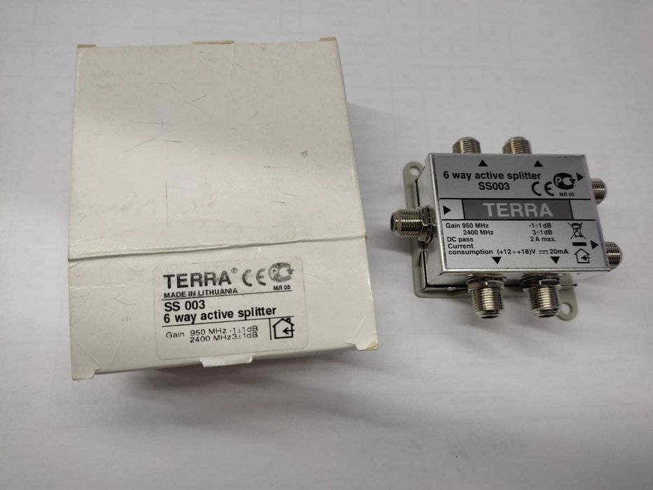 Сплиттер с усилением TERRA SS003 6 отводов.
