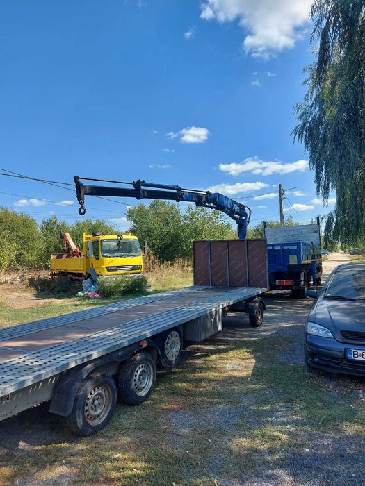 MAN 12.224/ATLAS/ camion cu macara si remorca