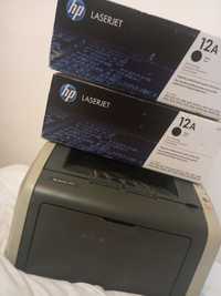 Imprimantă Hp Laser Jet 1010 cu 2 cutii tuș