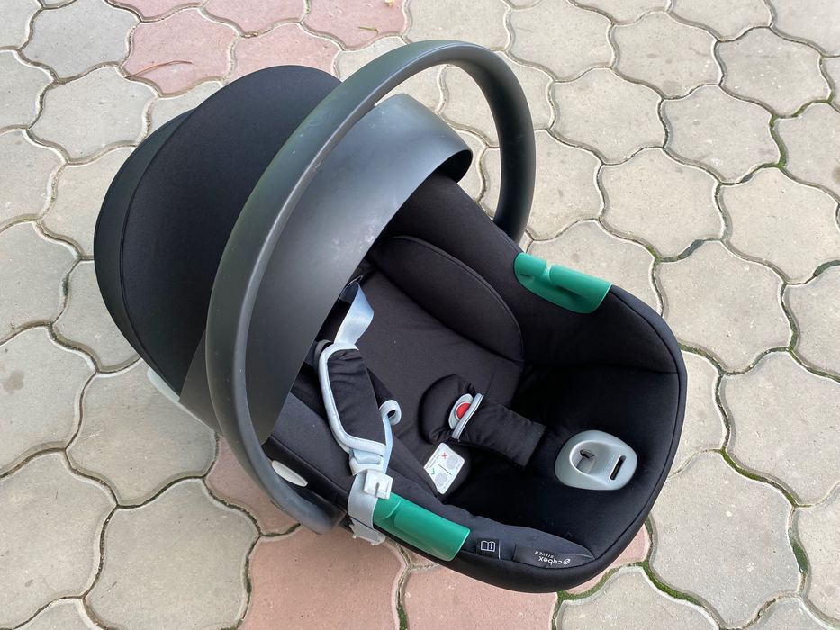 Scoică auto Cybex Aton B2 i-Size + bază Isofix + adaptor cărucior