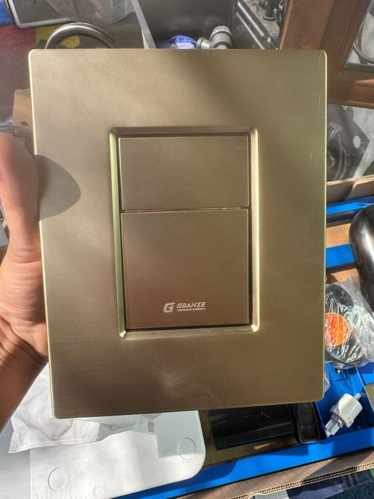 Акция на Инсталляция вакуумный кнопка цвет черный,хром, матовый золото