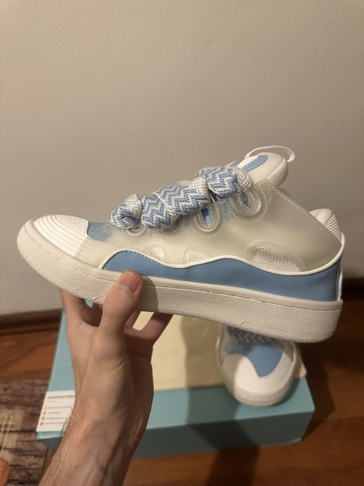 Lanvin Leather Curb Baby Blue