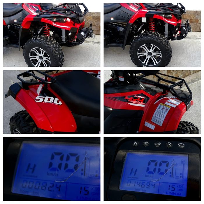 ATV LINHAI DRAGONFLY ‼️500 4X4‼️NR NEGRU‼️NU Aniversay‼️Workar