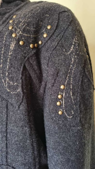 Cardigan gri Christian Berg, marimea L, lana 100%, neintepacioasa