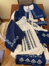 Costum popular tradițional din Banat ie poale catrinte fote brâu basma