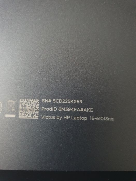 Laptop gaming Hp Victus 16,1"