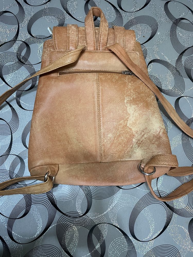 Rucsac dama piele naturala camel originala egipt