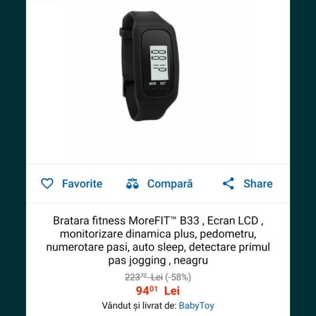 Bratara fitness MoreFIT™ B32
