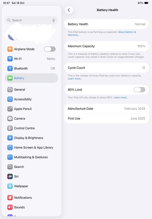 Ipad A16 2025 WI FI