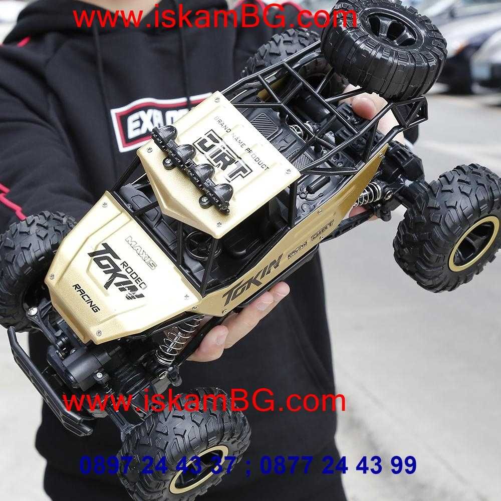 ГОЛЯМ ДЖИП с дистанционно - Детска количка ROCK CRAWLER 4Wd 1:12