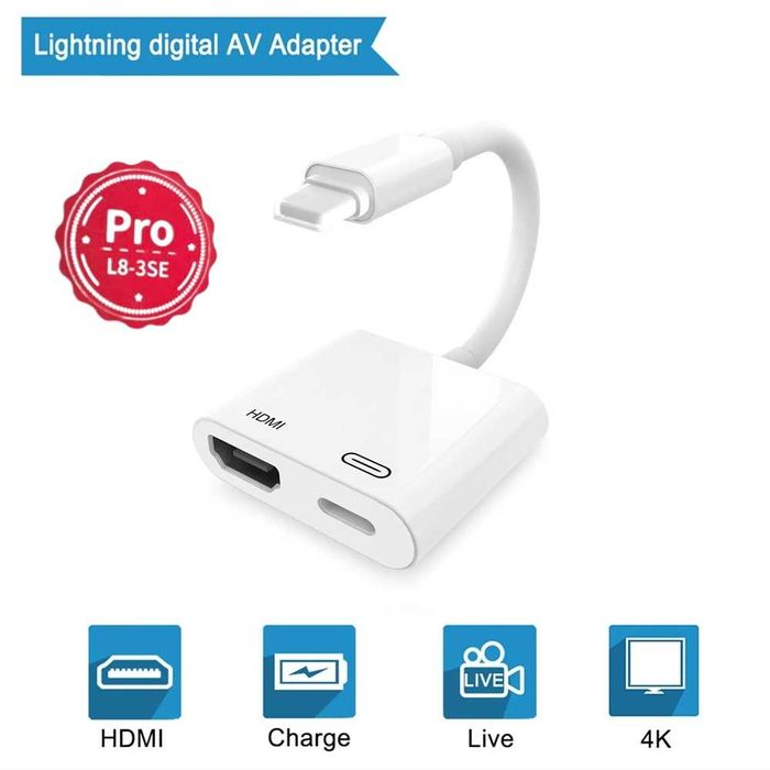 Преходник Lightning към HDMI - PRO L8 3SE, Digital AV adapter