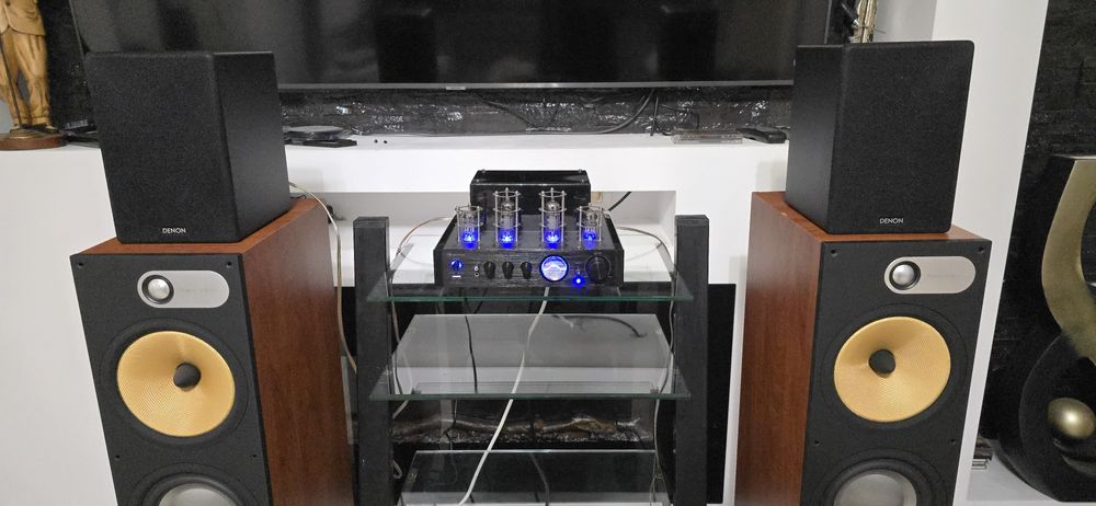 Amplificator Lampi Auna Bluetooth Usb + boxe Denon