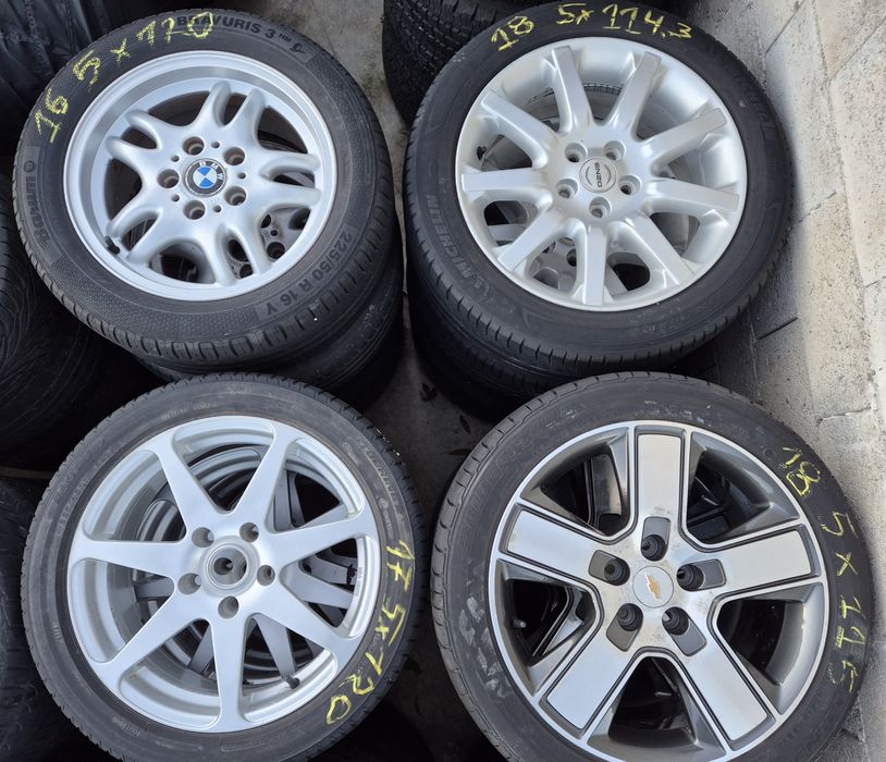 Пакет 25комплекта лети джанти и 20комплекта Оригинални тасове/ бартер/