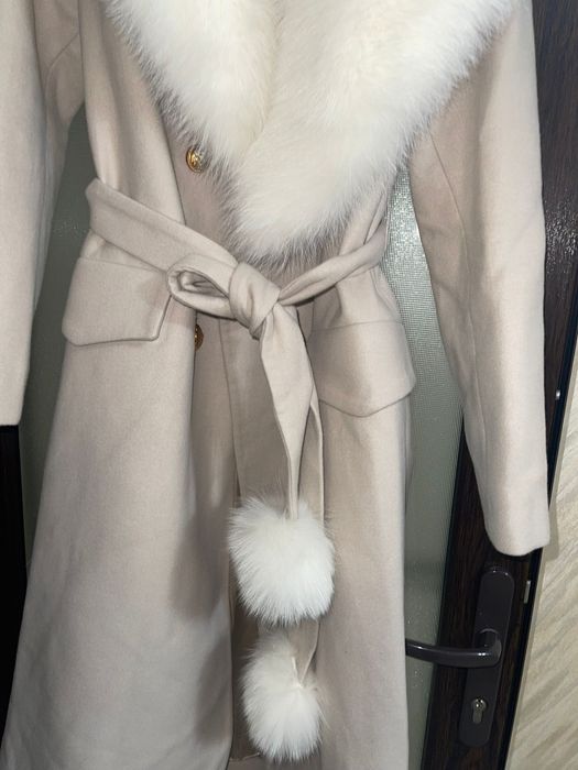 Palton de Lux din Blană Naturală din Păr de Iepure