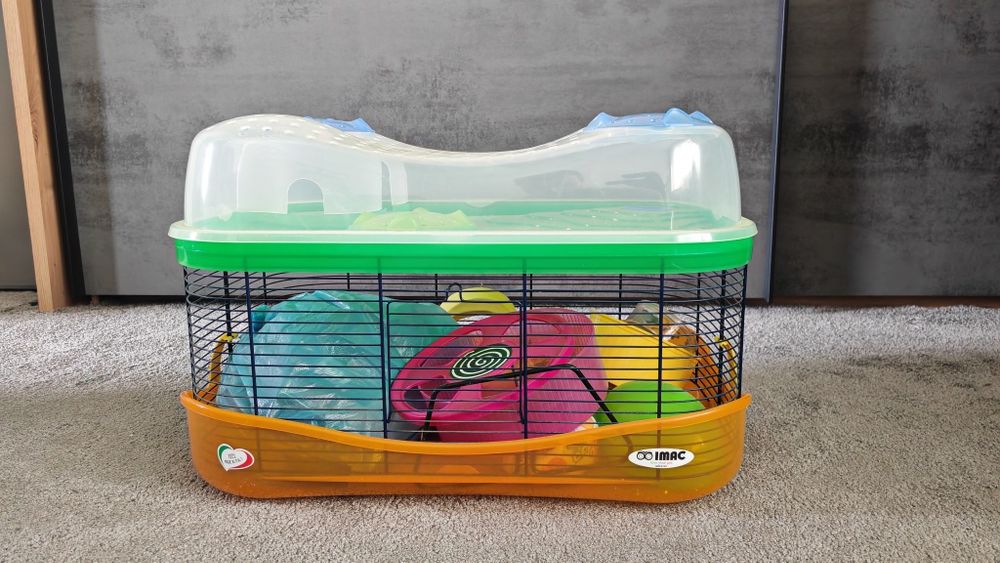 Cușcă pentru hamster IMAC Fantasy – complet echipată, ca nouă
