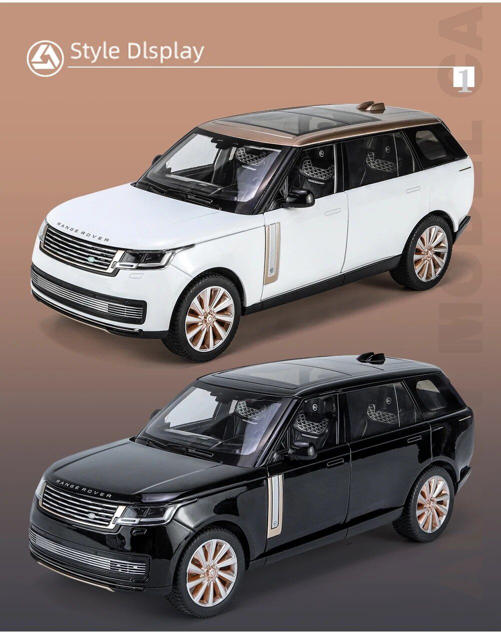 Macheta auto jucarie Range Rover, noua, metalica, scara 1:18