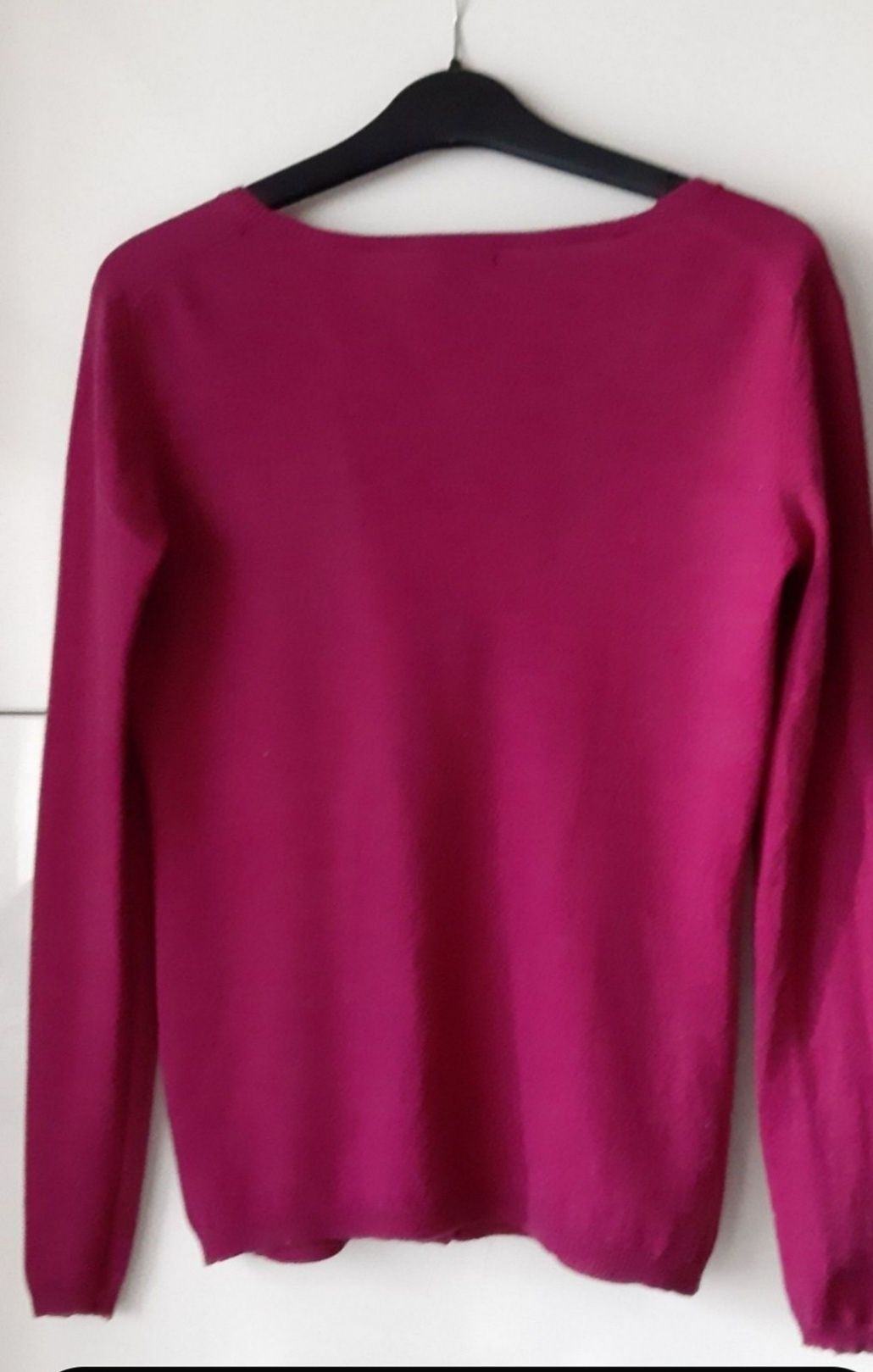Pulover casmir 100%,bordo,fin,pufos,superb S