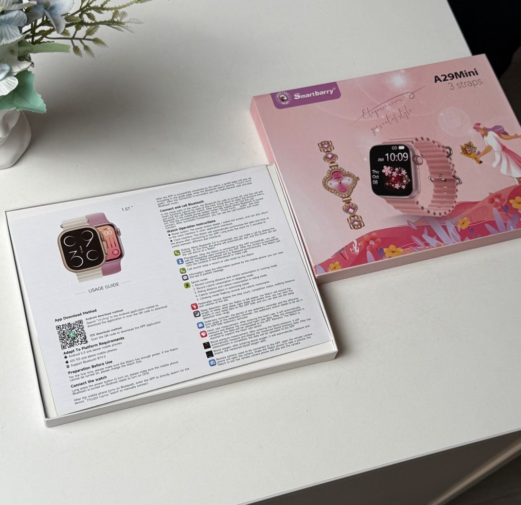 Смарт часов для фитнеса Набор для девушек smart watch