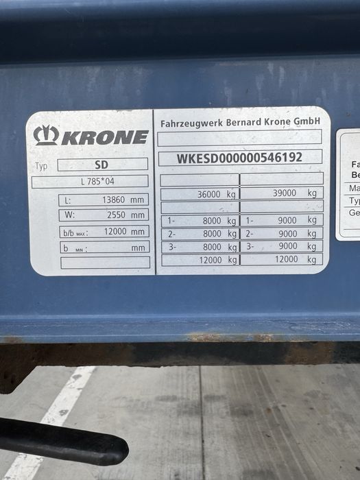 Vând Semiremorca Standard KRONE