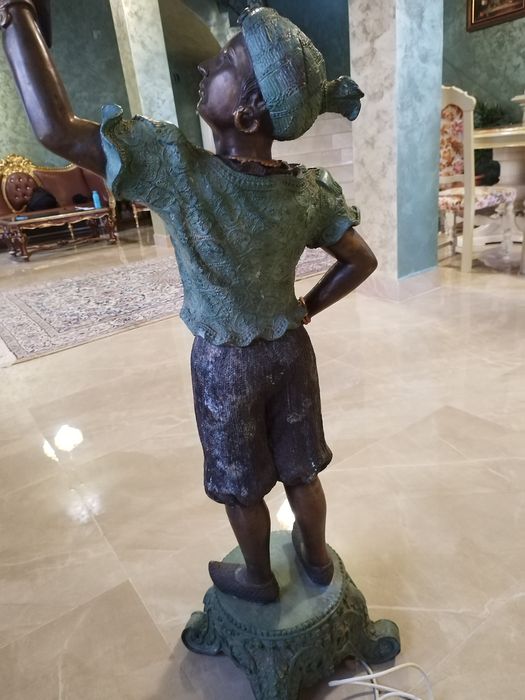 Statuie veioza bronz alama cupru