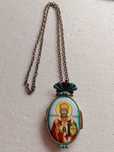 Icoana rusă din argint veche (panagia) argint84-Rusia țaristă