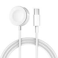 Cablu Incarcare Magnetica Rotund White Compatibil Ceas Apple Watch