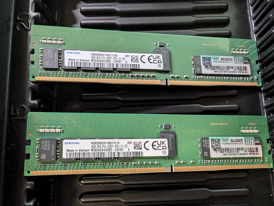 RDIMM HPE DDR4 32GB (2x16) 2933MHz