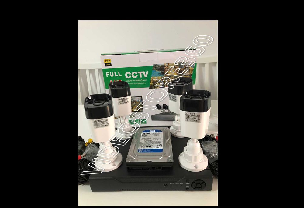 Sistem supraveghere video 4 Camere Full HD + HDD 1TB