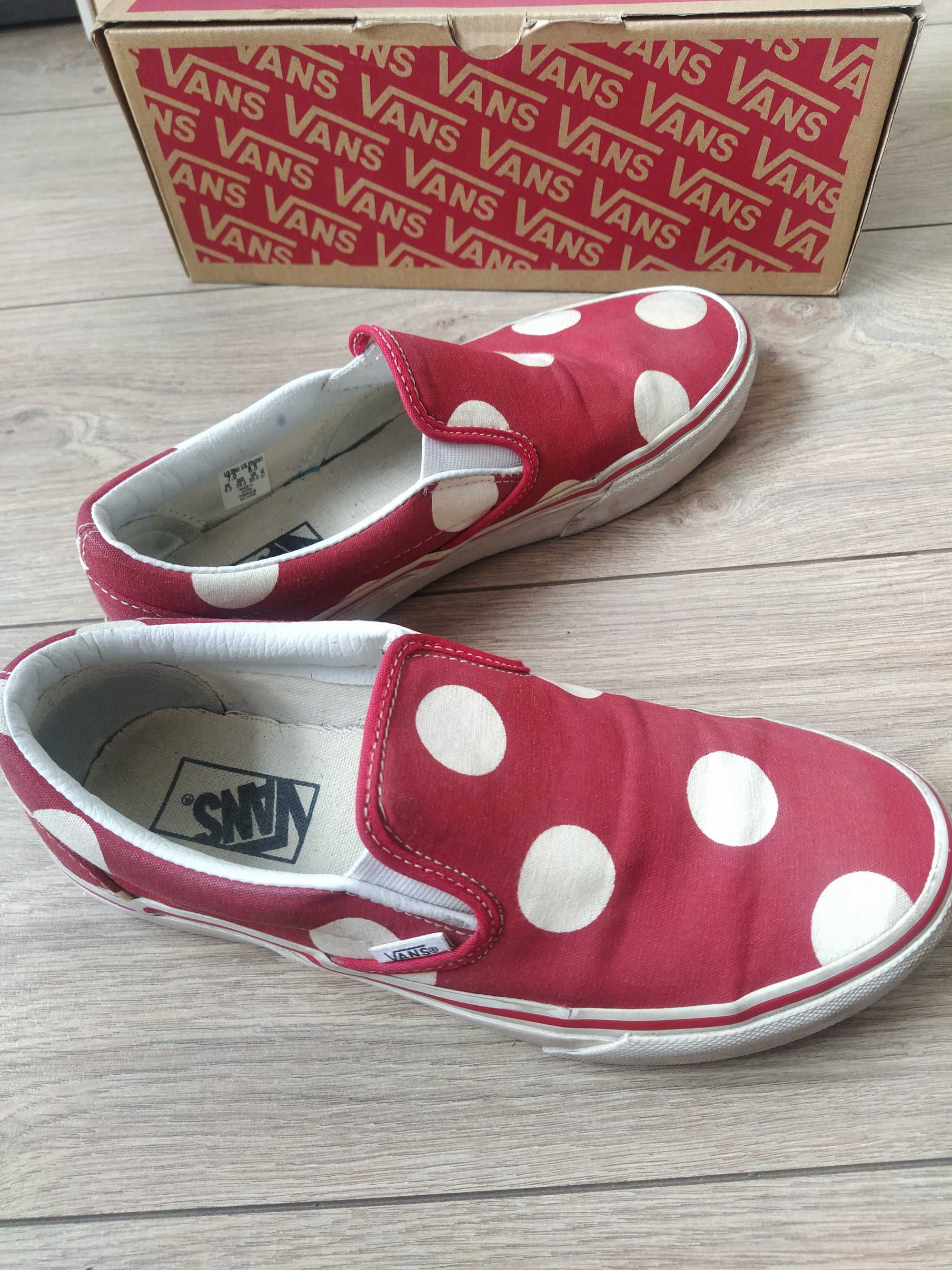 Vans classic slip-on red polka dot, 39 номер