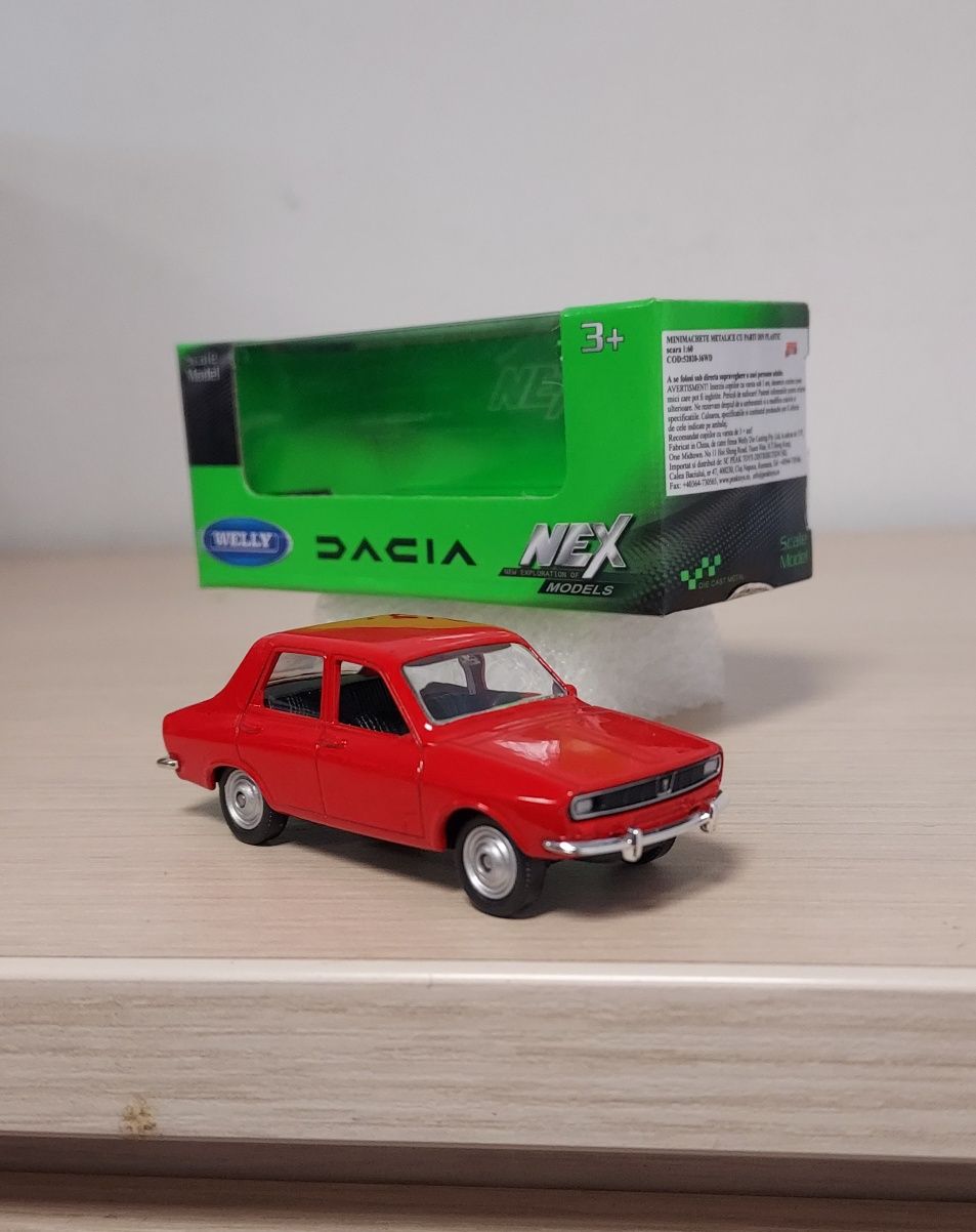 Macheta Dacia 1300 Welly+revista Dacia 1310-masinuta vintage colectie