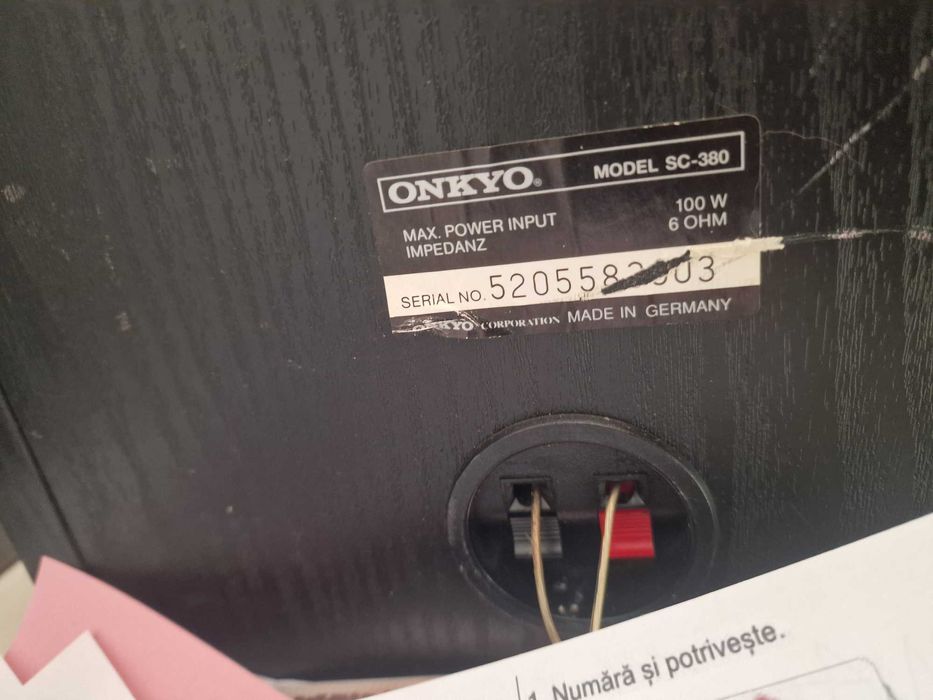 BOXE ONKYO SC-380 100w Stare perfecta Made in Germany