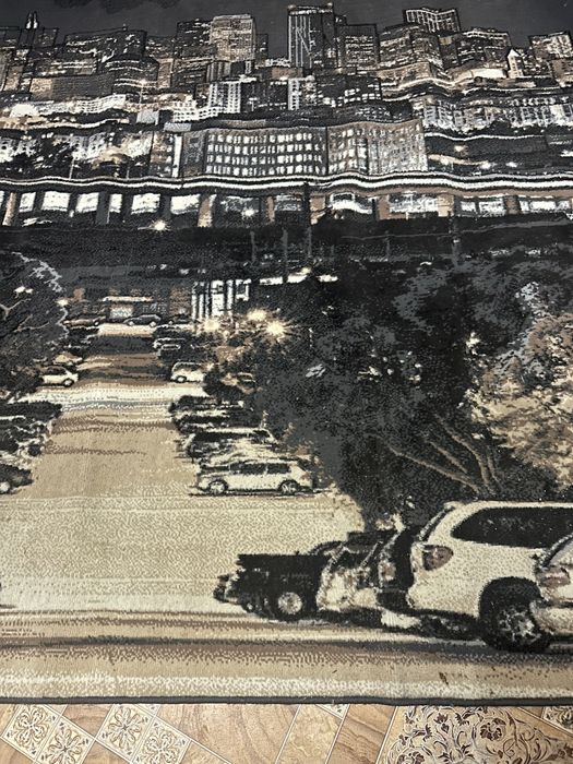 Ковёр 2/3м с петлями и брус прилагается,, можно использовать как пал