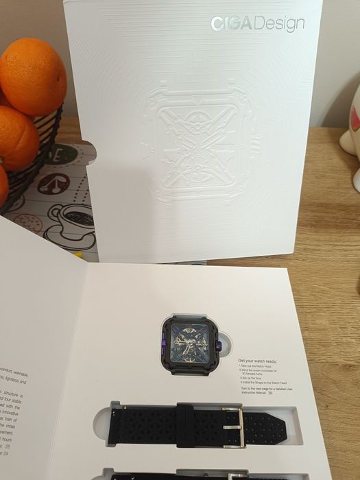 Ceas CIGA Design X Series Black & Purple Skeleton Automatic