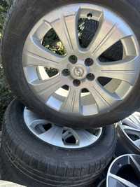 Jante aliaj Peugeot Citroen Ford R16 5x108 cauciucuri vara 215/60/16