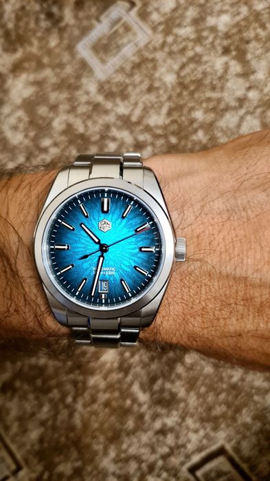 San Martin JianZhan SN0144 GX 39mm, nou, garanție 2 ani. Steel&Rubbere