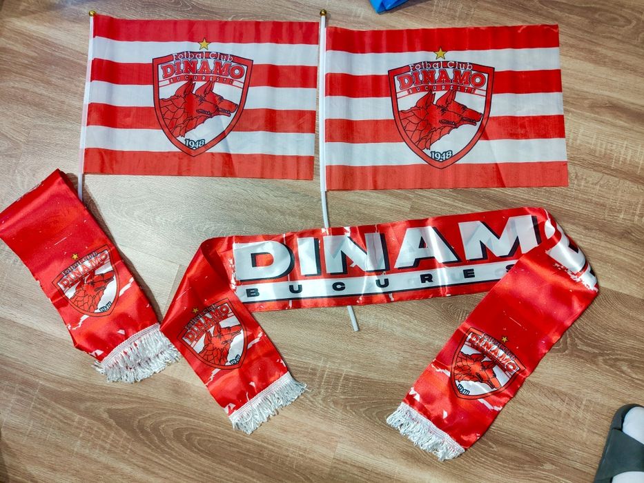 Eșarfă dinamo + steag Dinamo ( steag 35cmx45cm)