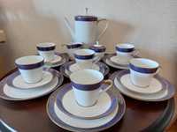 Serviciu cafea 6 persoane portelan Bavaria, nefolosit