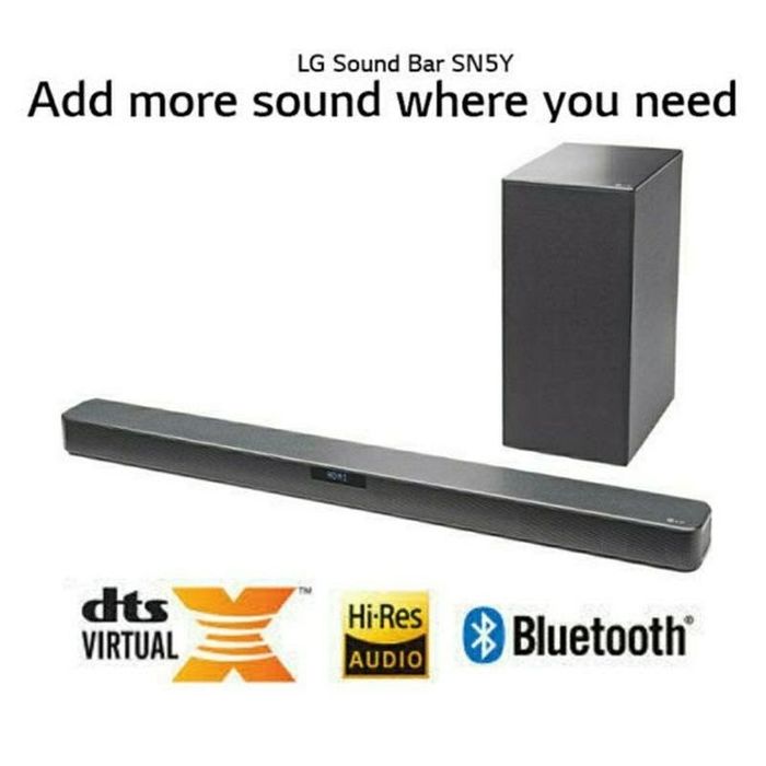LG SN5Y 2.1 ch SoundBar със DTS Virtual:X и Hi Res