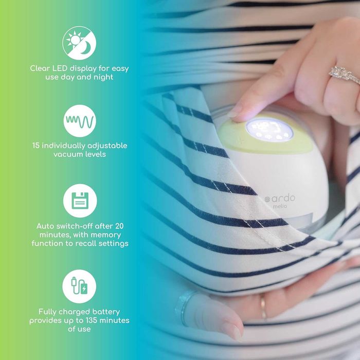 Двойна електрическа помпа за кърма Ardo Melia, 4 режима и 15 нива