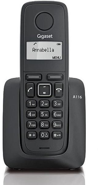 Telefon fix fara fir Gigaset DECT A116 Negru