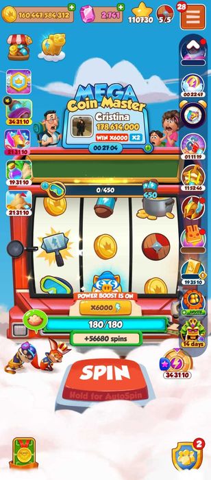COIN MASTER Personal account, High level 333 Village, Pet high level
