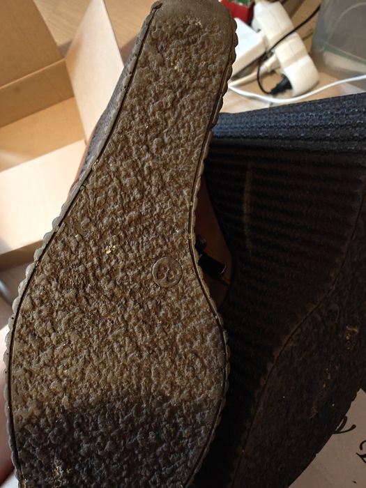 Botine maro dama cu platforma , 38