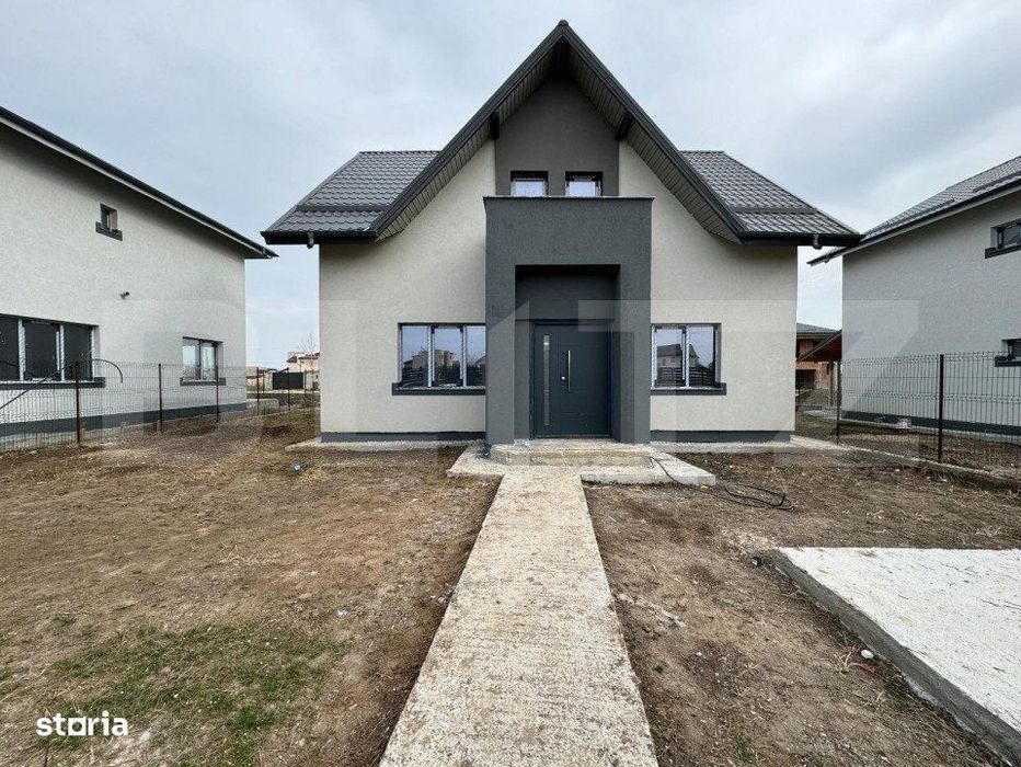 Casa semi-finisata P + M, 110 mp utili, teren 339 mp, Pielesti, zona M