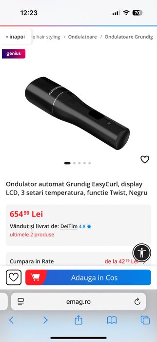 Ondulator de par automat Grundig