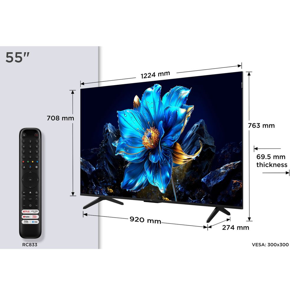 Tcl 55P7K QLED 4K smart 2025 new