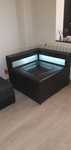 Coltar piele cu lumina led