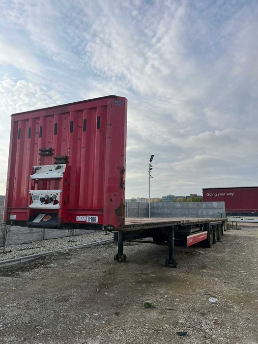 Semiremorcă platformă Krone SD An 2014 , Sistem BDF si obloane detasab