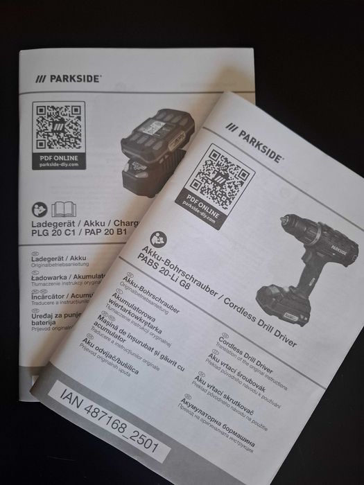 Autofiletanta Parkside + acumulator + incarcator (NOUA)