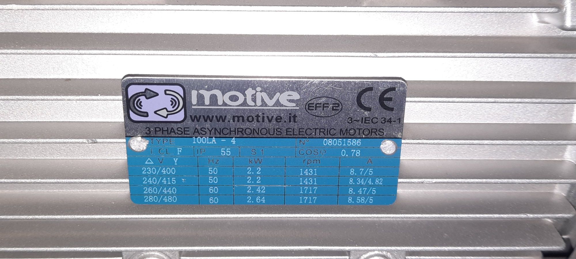 Електродвигател трифазен 2.2Kw