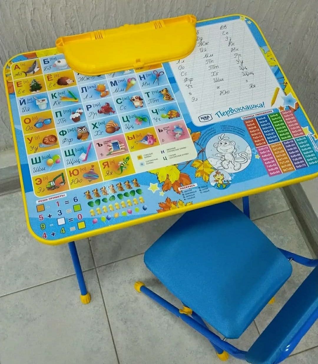 Российский комплект мебели Nika kids стол+стул+пенал. Парта
